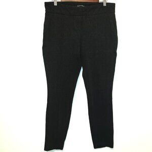 Women's Hilary Radley Pull-Up Skinny Dress Pants in Dark Charcoal Gray in Size L